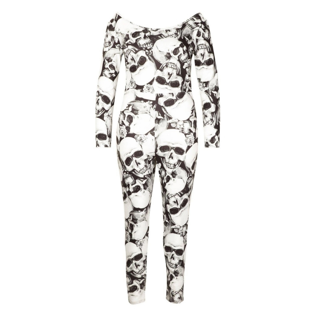 Plus Skeleten Catsuit